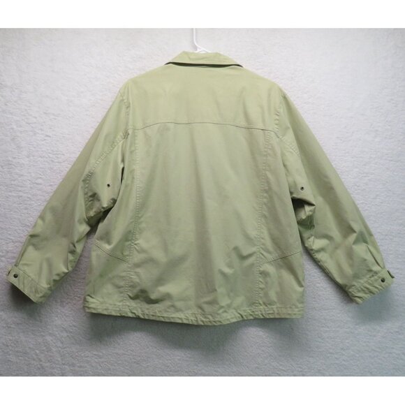 Eddie Bauer Jacket Mens Size Extra Large Green Lightweight Zip Front Mesh Lining - Picture 5 of 12